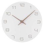 Reloj De Pared Blanco Y Madera 2