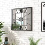 Reloj De Pared Grande Espejo