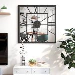 Reloj De Pared Grande Espejo 3