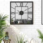 Reloj De Pared Grande Espejo 4