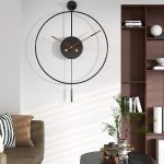 Reloj De Pared Grande Negro 2