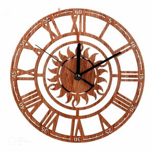 Reloj De Pared Moderno Forma De Sol 2