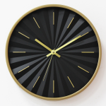 Reloj De Pared Negro 2