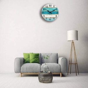 Reloj Pared Vintage Azul 2